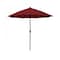 California Umbrella 7.5' Bronze Aluminum Market Patio Umbrella, Olefin Red 194061336519 - alternate 1